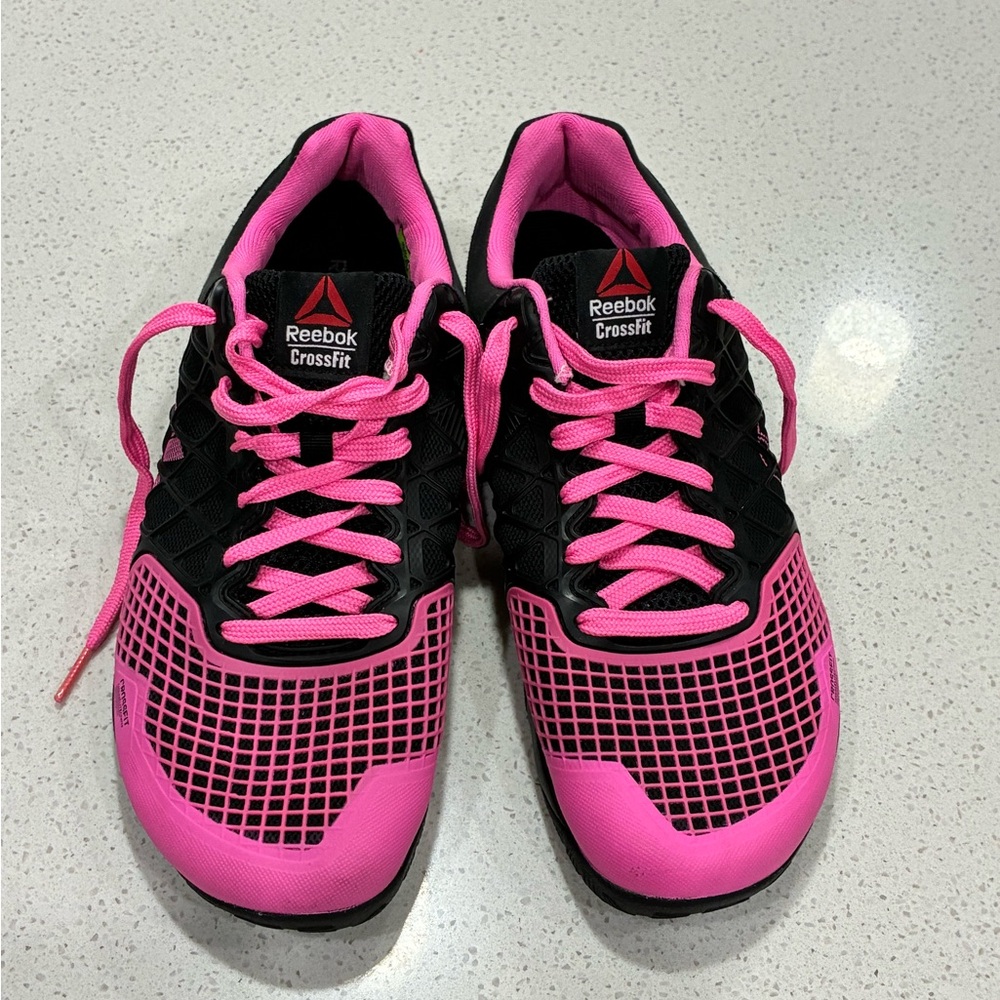 •	Reebok CrossFit Nano Pink & Black Training Shoes Women’s 10 EU 41 LNWT - Picture 3 of 7